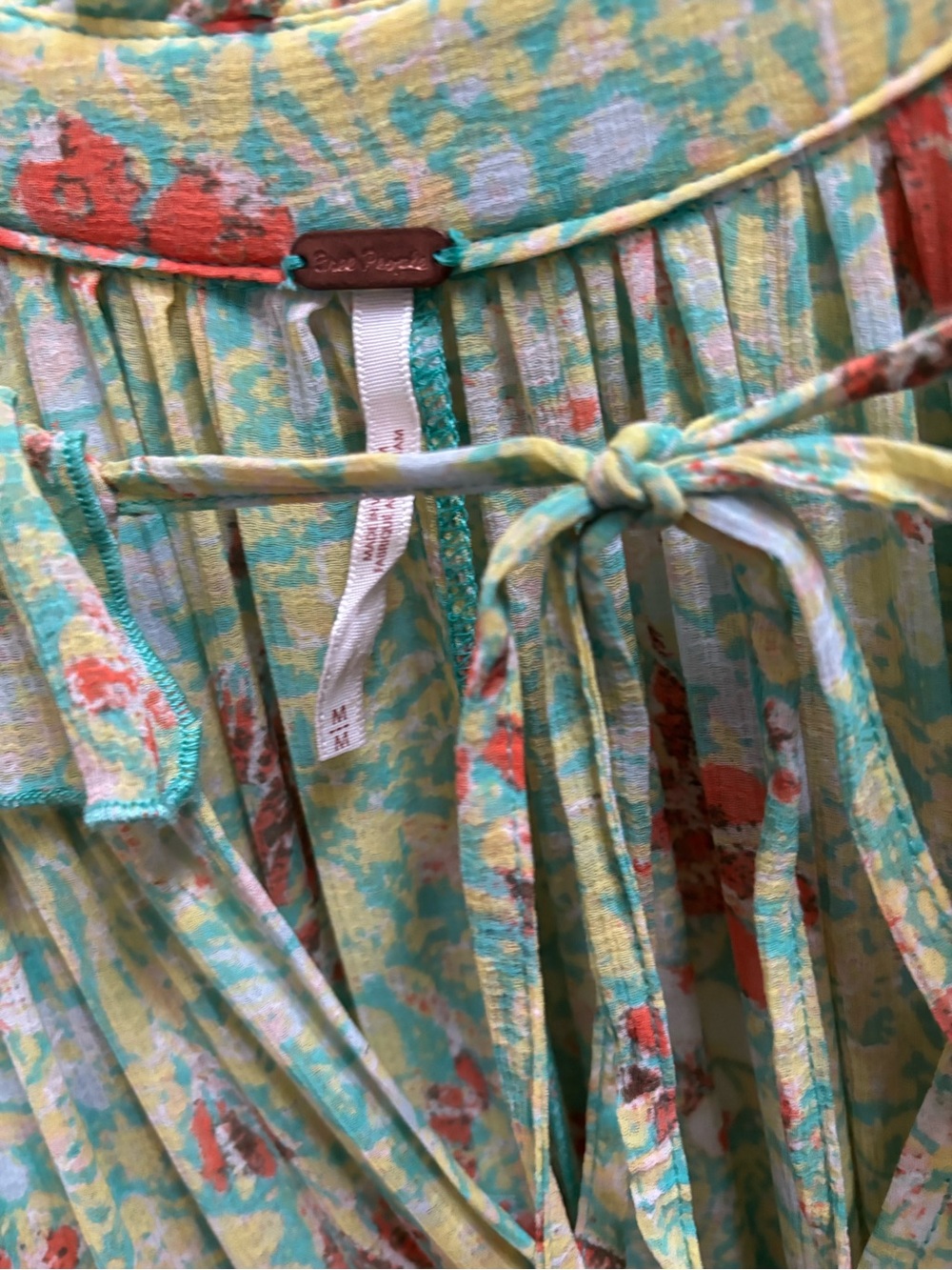 Free People Feeling Groovy Dress, Size Med (OVERSIZED & can fit Lg+), EUC - Picture 4 of 6